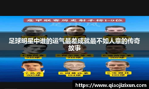 足球明星中谁的运气最差成就最不如人意的传奇故事